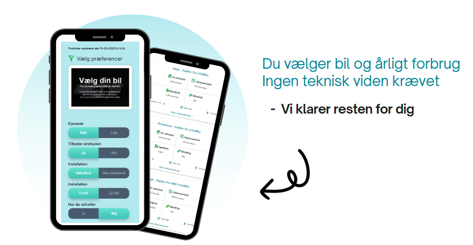 Sammenlign ladestander og opladning af elbil