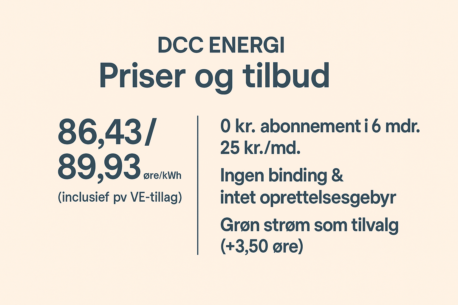 DCC Energi priser